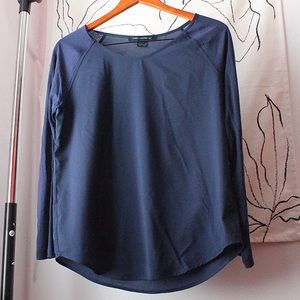 French Connection Women Navy Blue long sleeve top